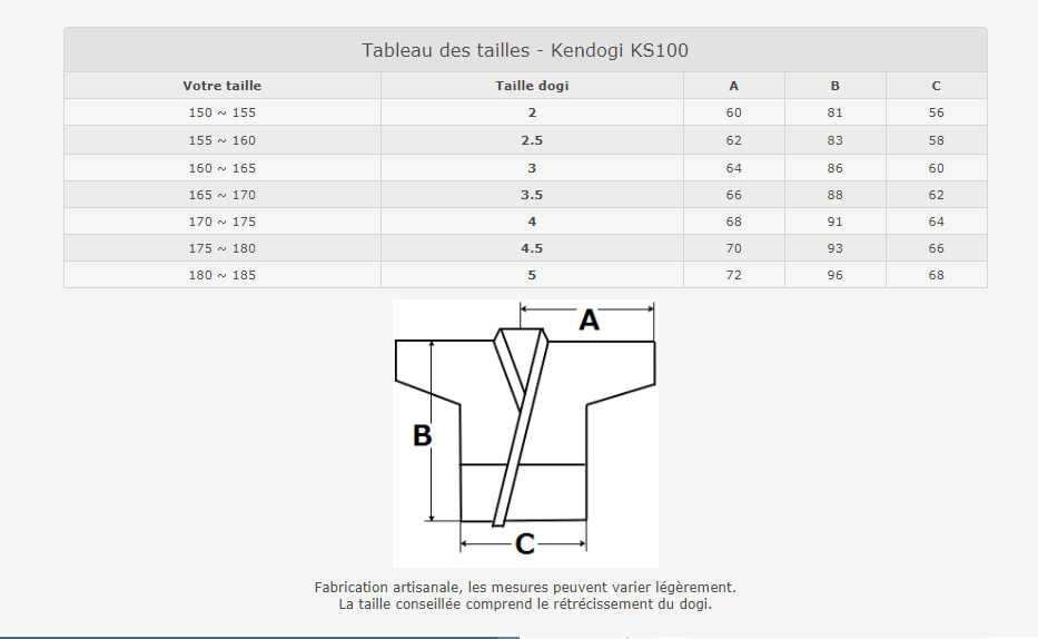 Seido Waraku Super Light Kendogi - Blue Aizome