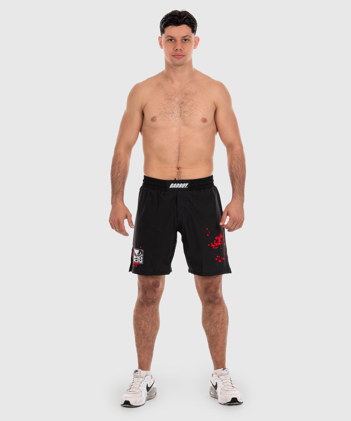 Short de MMA Bad Boy Splatter - Noir/Rouge