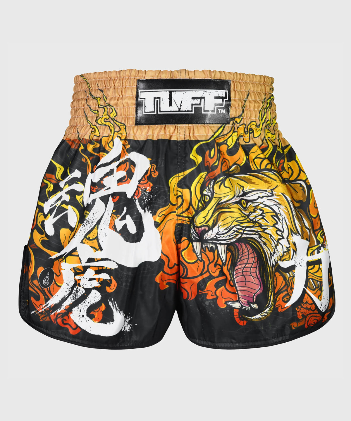 Tuff Retro Style Tora Mazuka The True Tiger Pantaloncini da Muay Thai - Nero