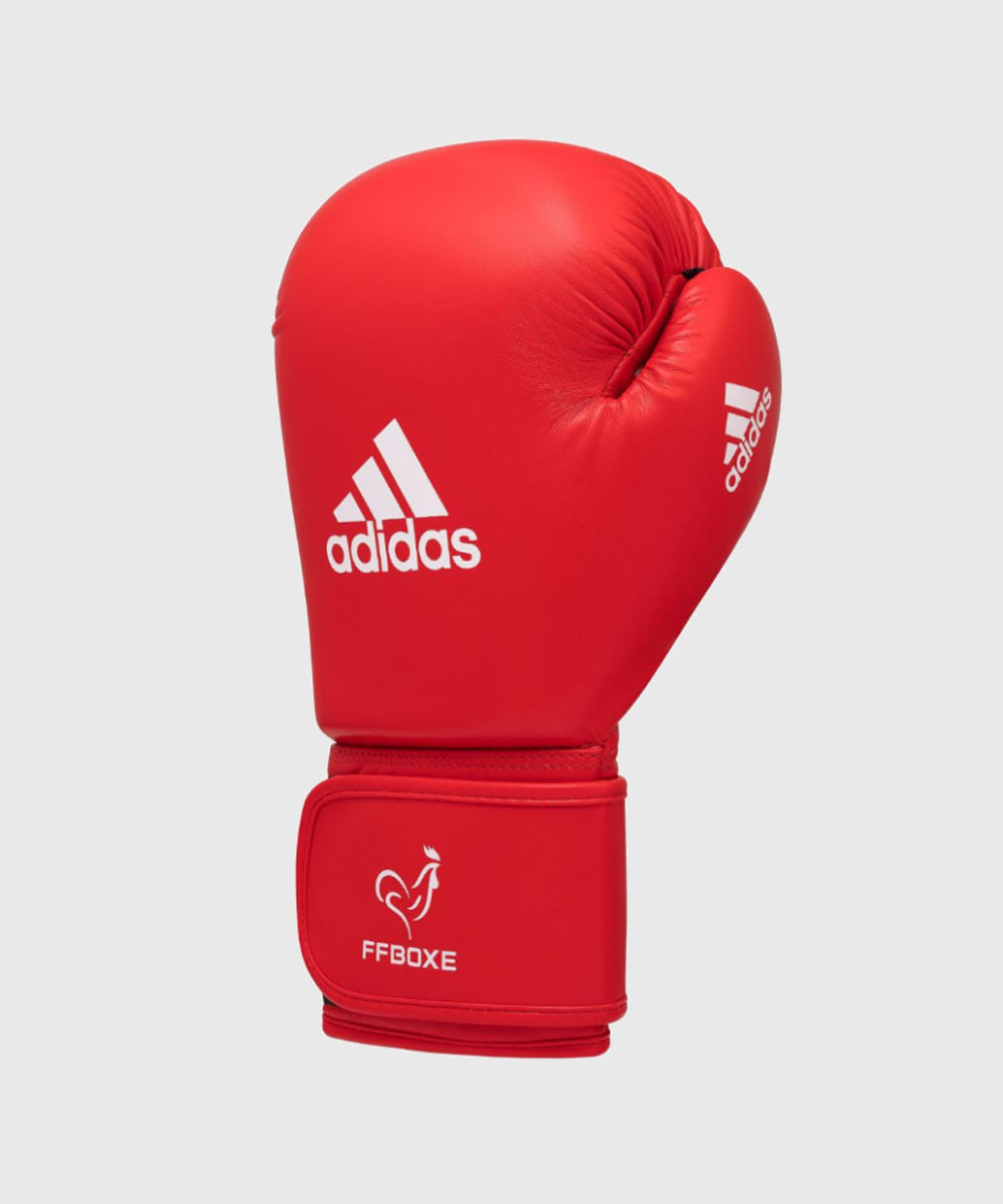 Adidas Amateur FFB Guantes de Boxeo IBA Approved - Rojo