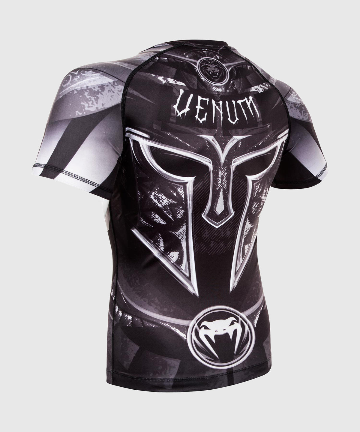 Venum Gladiator 3.0 Rashguard - Schwarz/Weiß - Kurzarm