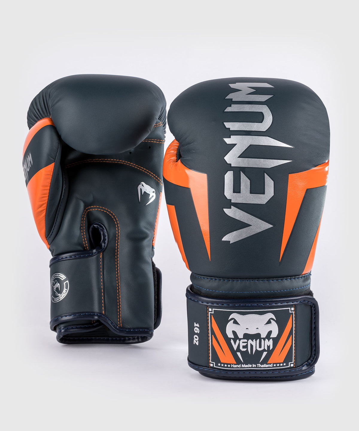 Venum Elite Guantes de boxeo - Azul marino/Plata/naranja
