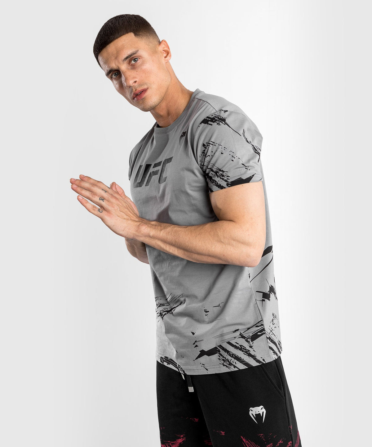 T-Shirt UFC Venum Authentic Fight Week 2.0 - Manches Courtes - Gris
