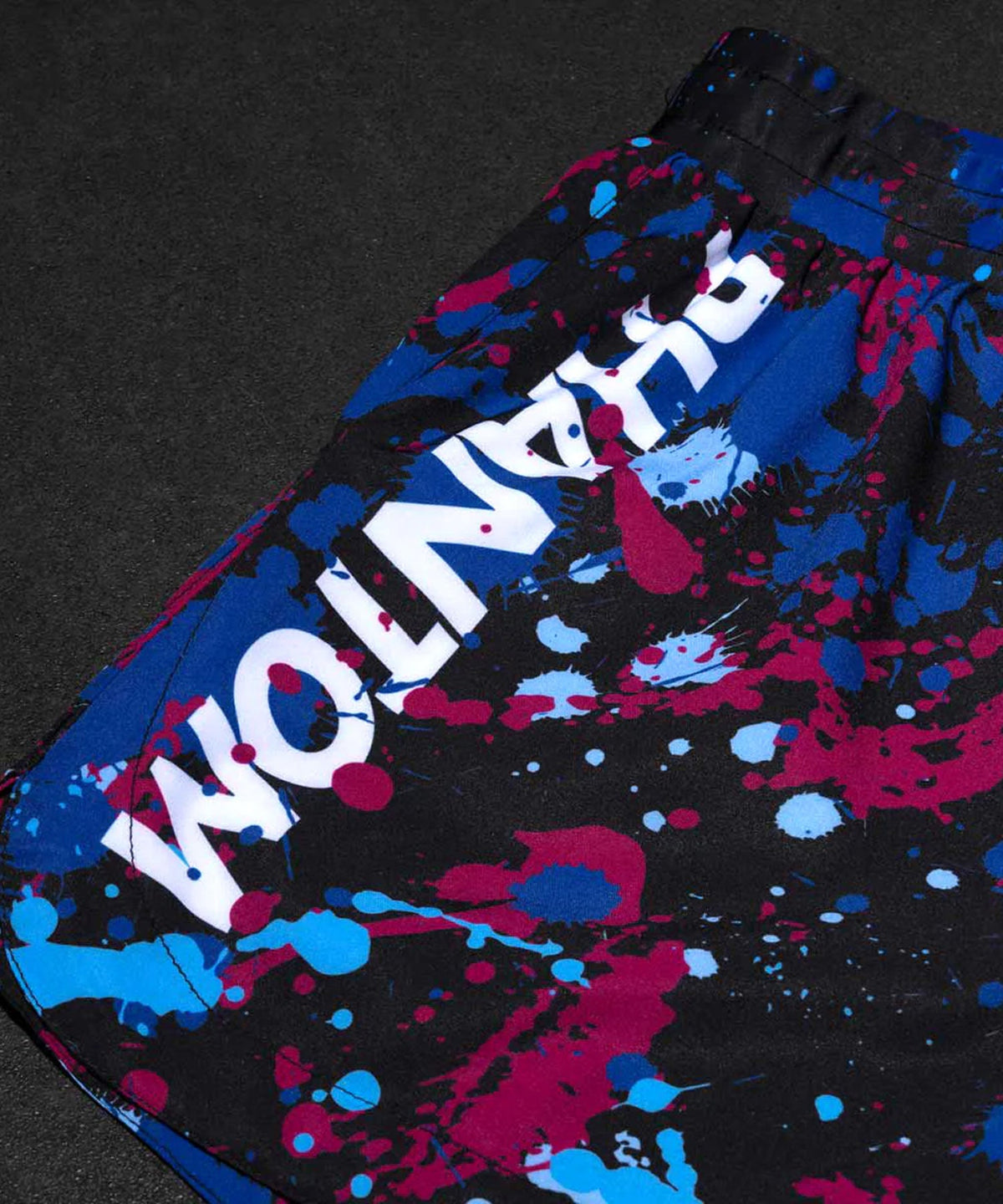 Phantom Athletics Fusion Splatter Fightshorts - Schwarz/Blau/Rot