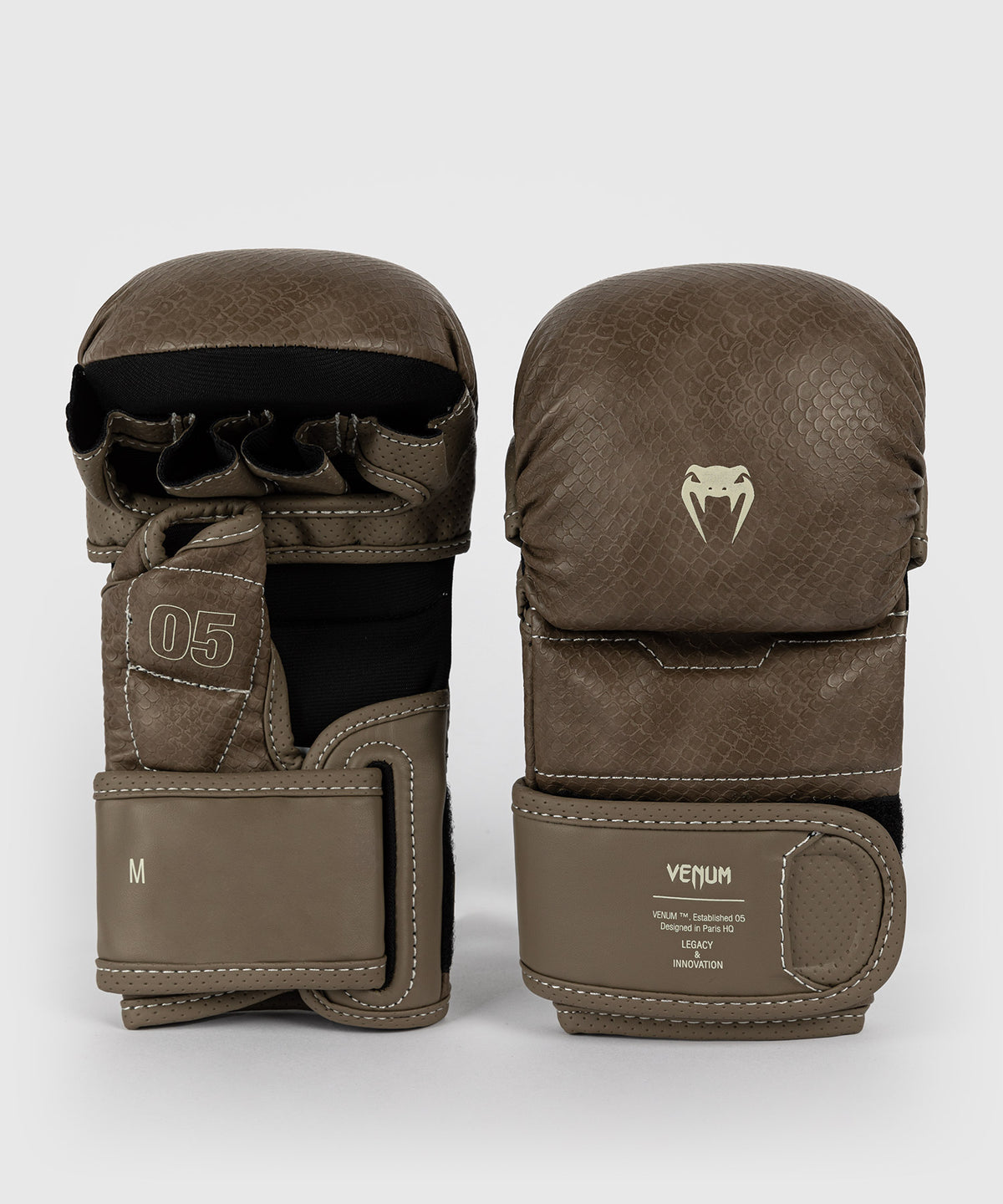 Venum Impact Evo Scales Guantes de sparring MMA - Marrón
