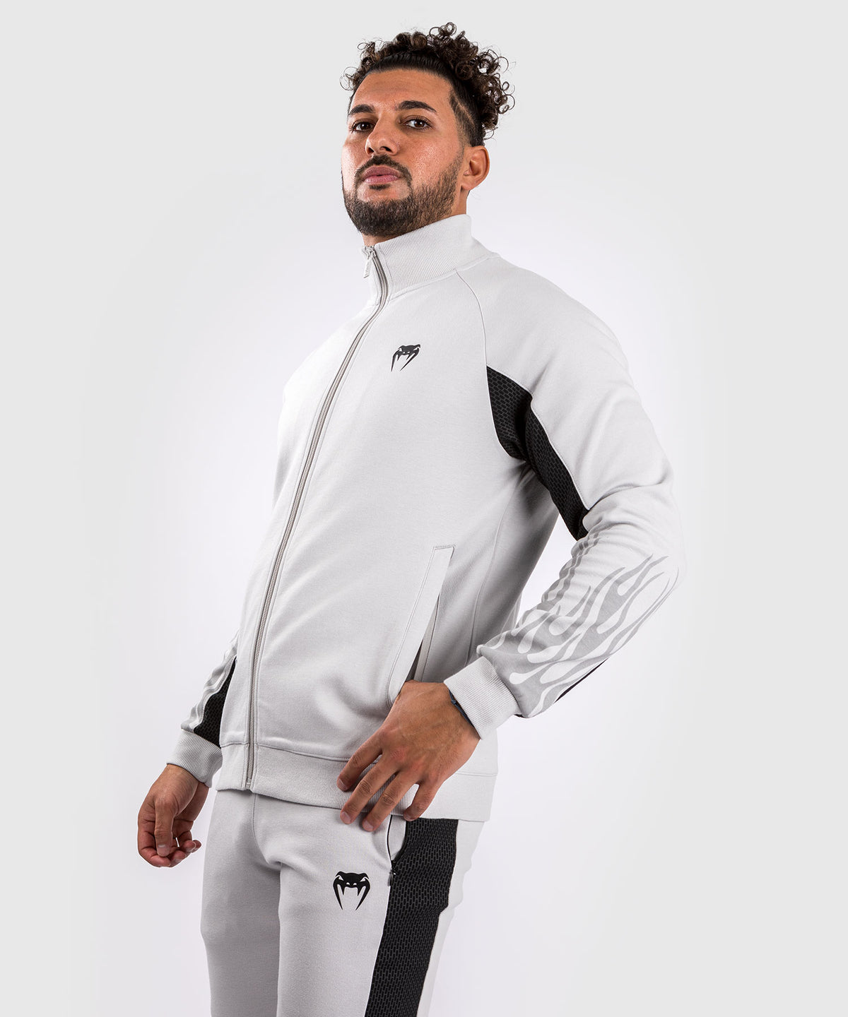 Venum x Dodge Demon 170 Herren-Jacke mit durchgehendem Reißverschluss - Grau