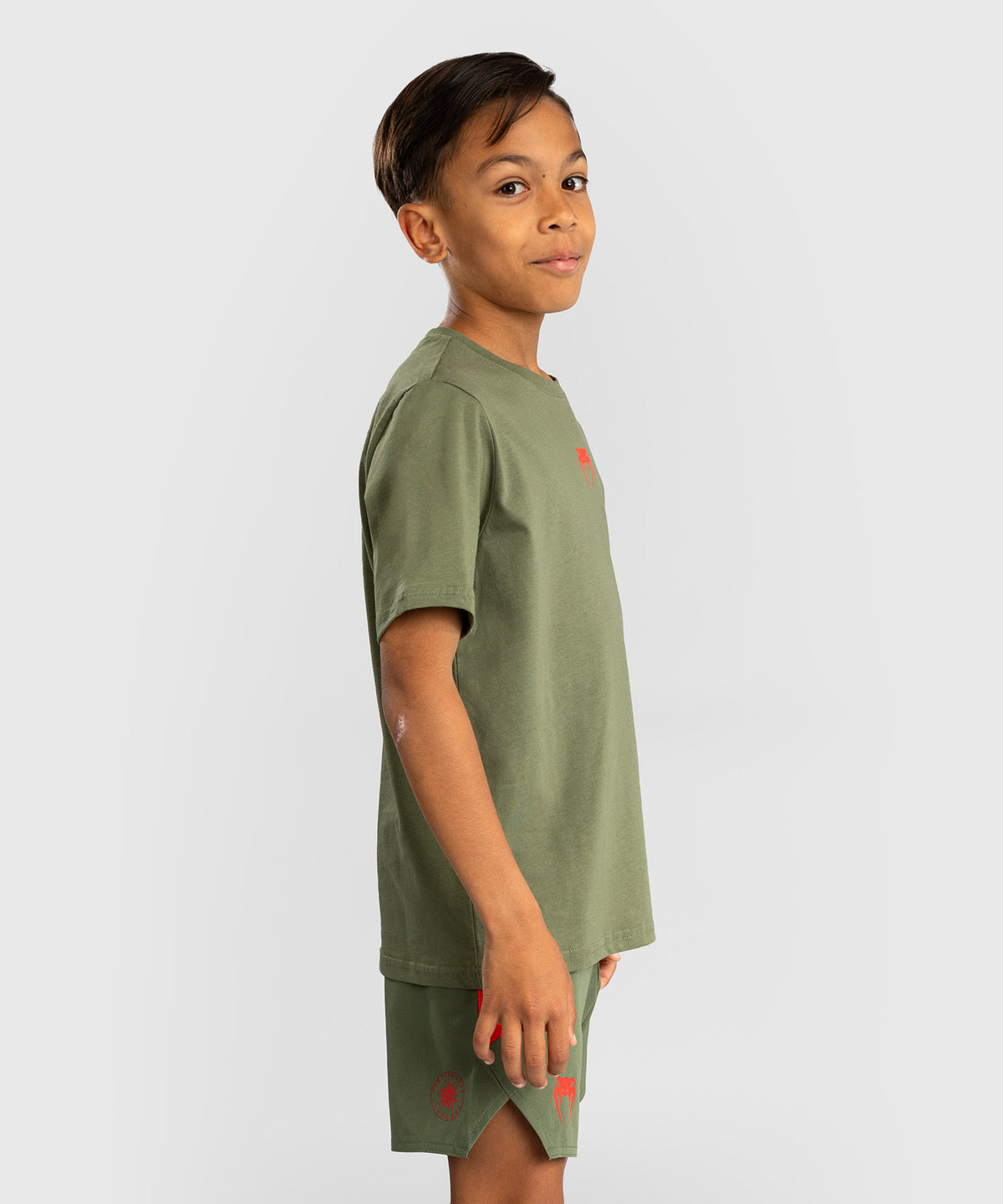 Venum Contender T-shirt per Bambini - Verde Militare/Arancione