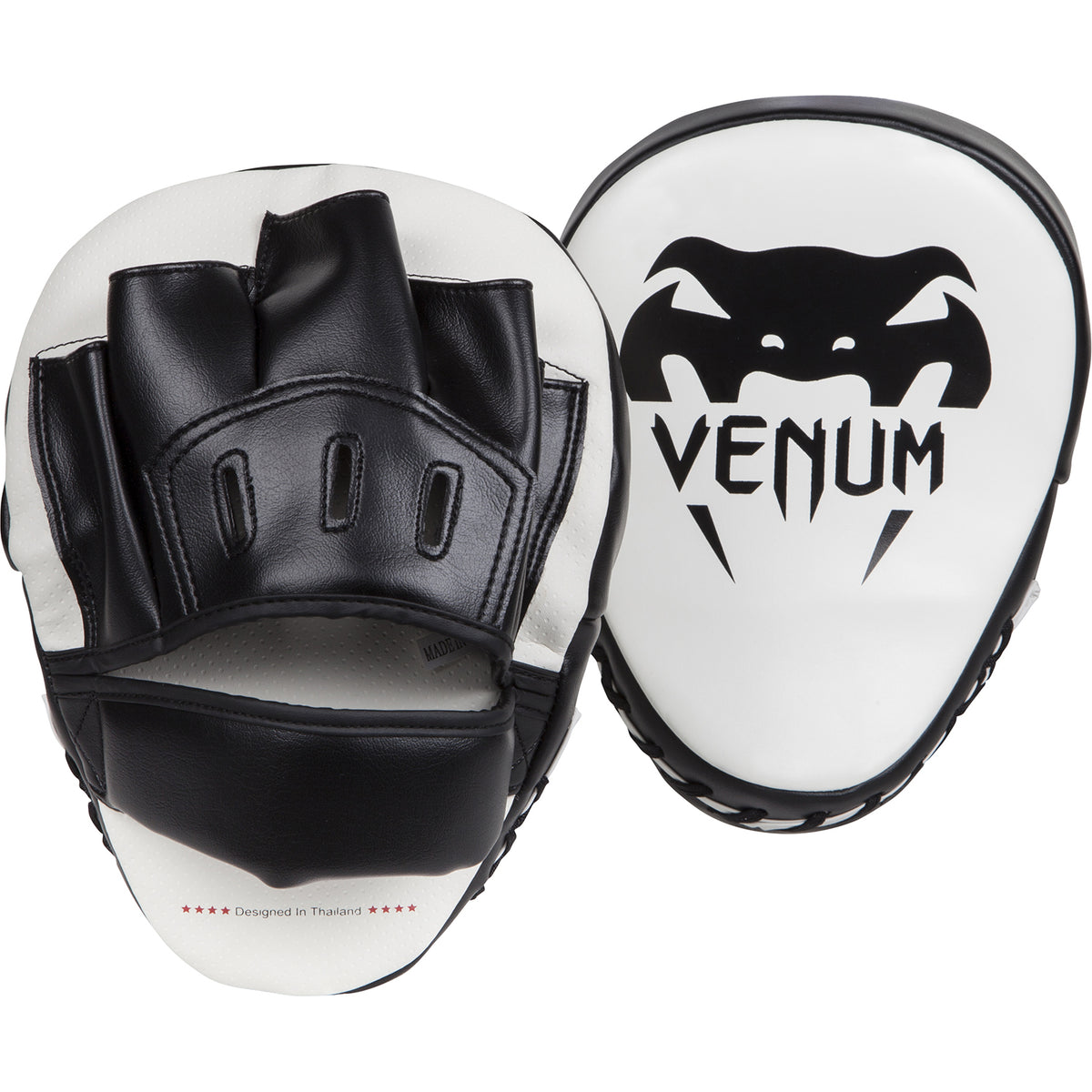 Venum Light Focus Manoplas - Blanco/Negro (Par)