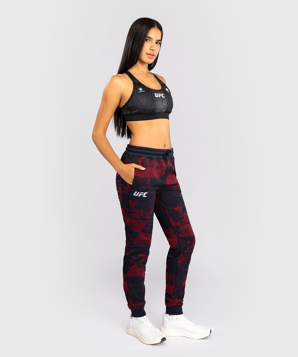 UFC Zenith by Venum Authentic Fight Week Pantaloni Donna - Blu navy/Bordeaux/Argento