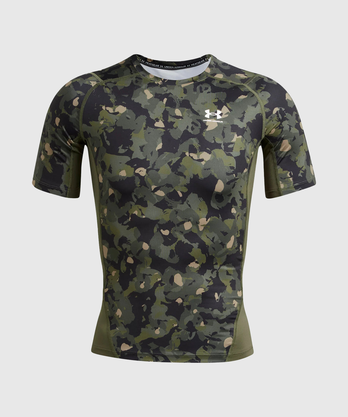 Under Armour Heatgear T-Shirt de Compresión – Caqui/Beige