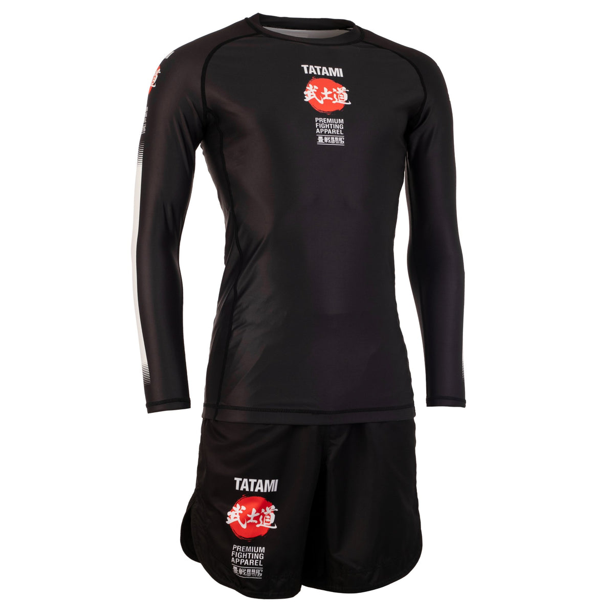 Tatami Fightwear Mittellange Grappling Fightshorts - Schwarz