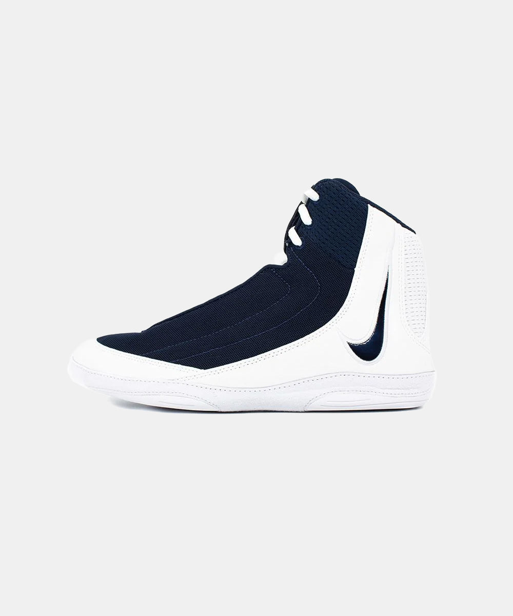 Nike Inflict 4 Wrestling Shoes - Navy/White
