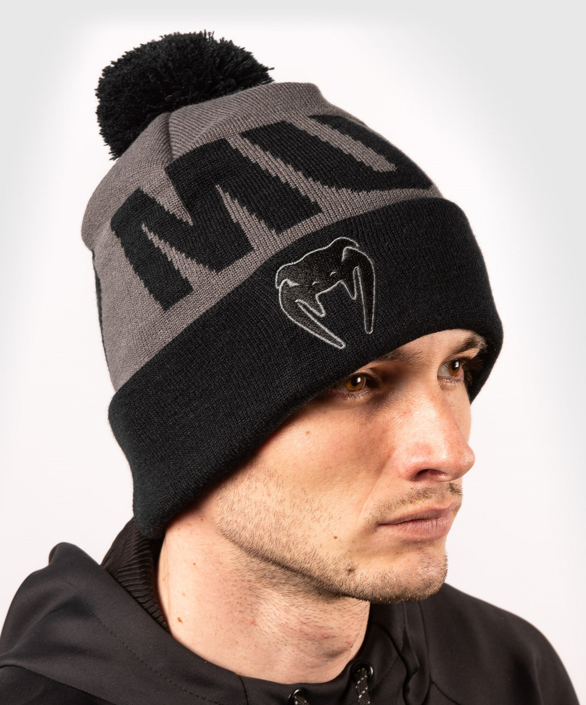 Gorro Venum Elite con pompón - Gris/Negro