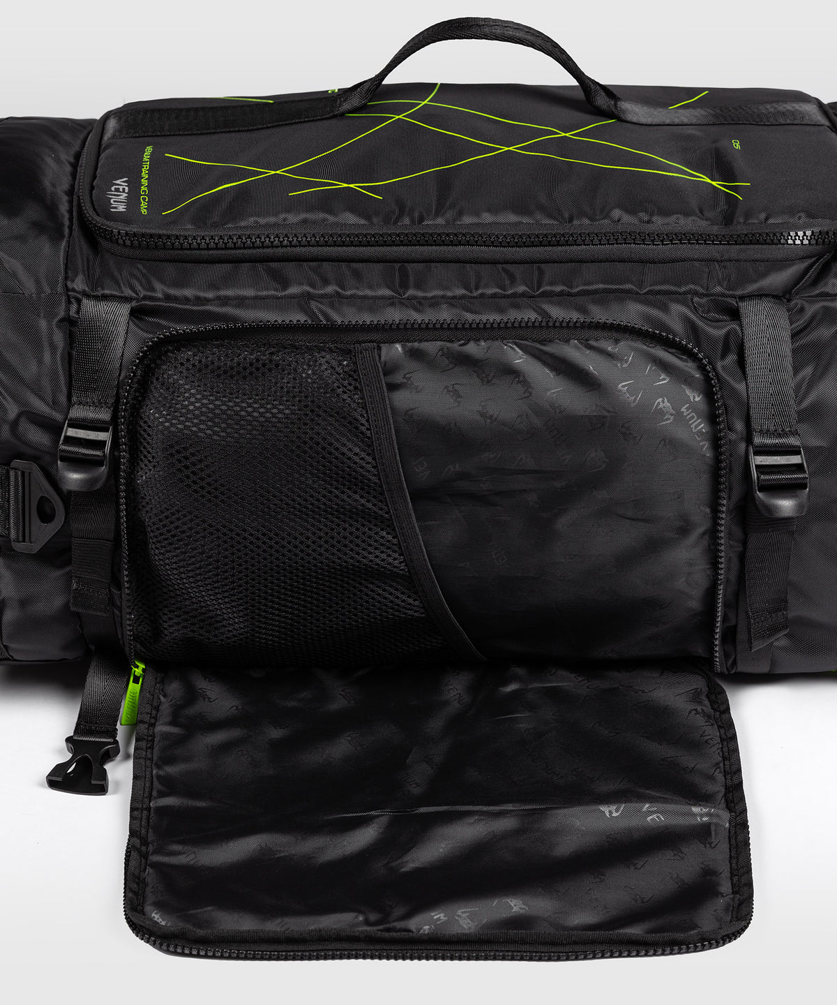 Venum Training Camp 4.0 Bolsa de deporte - Negro/Verde neón