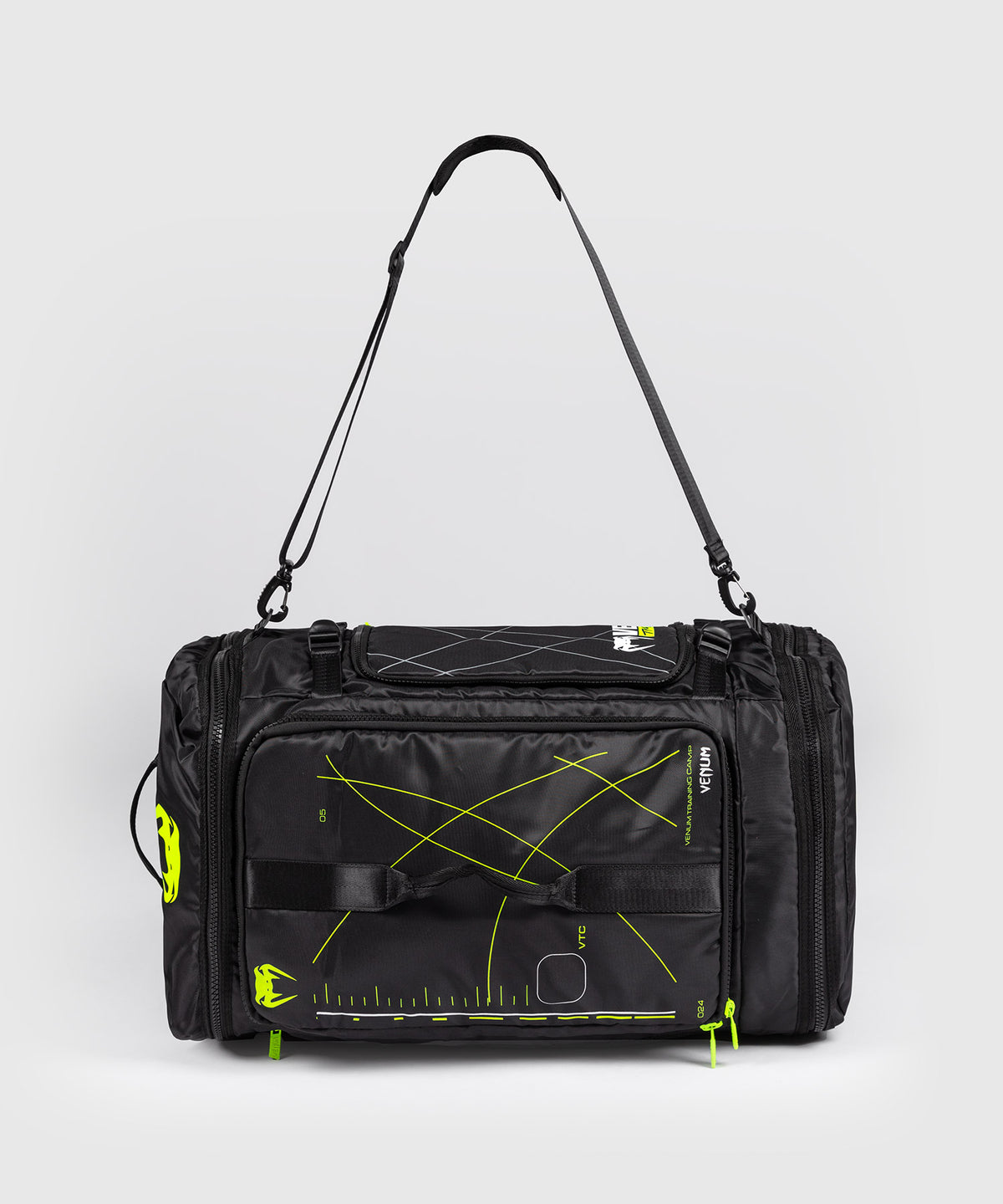 Venum Training Camp 4.0 Bolsa de deporte - Negro/Verde neón