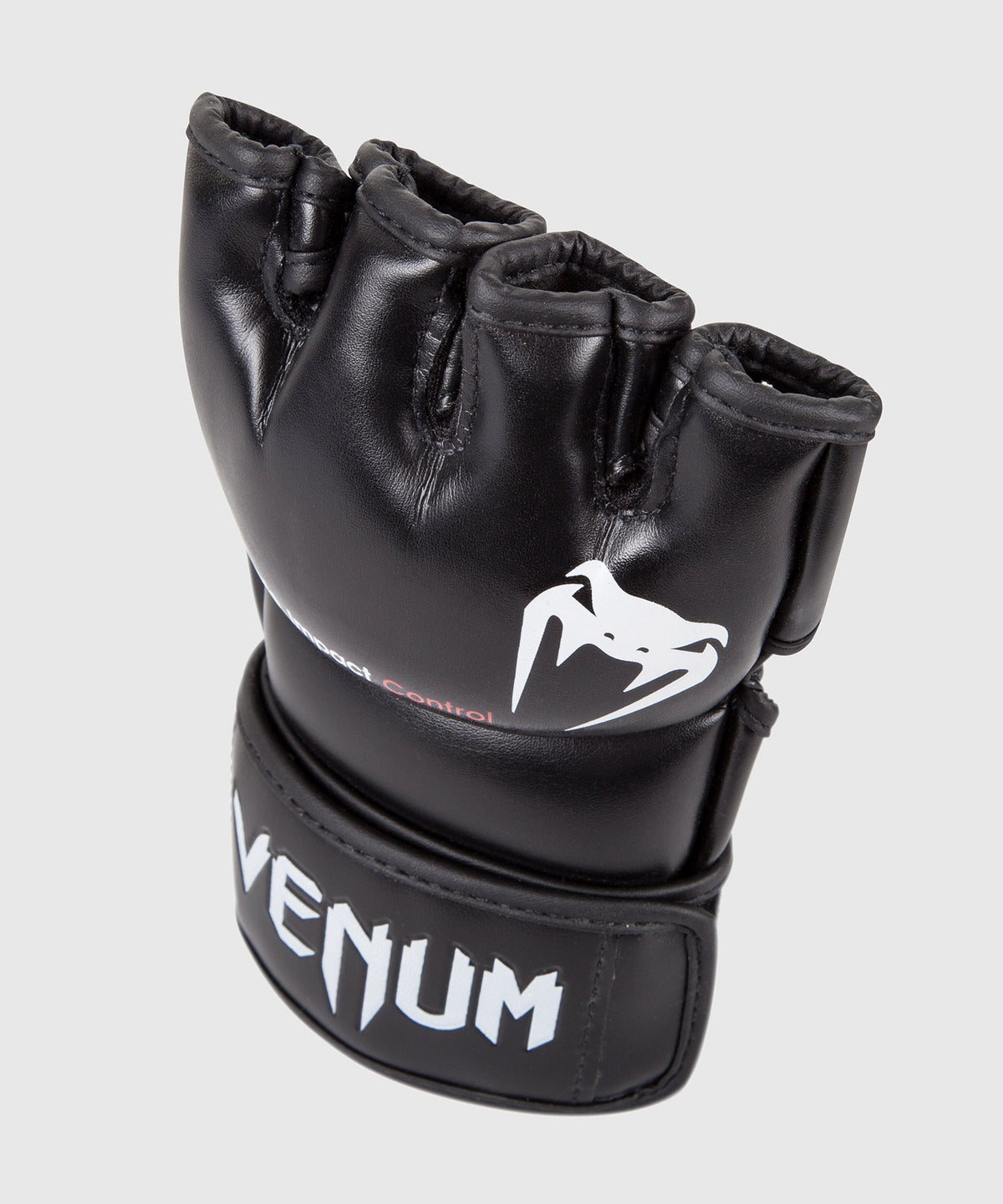Venum Impact Guantes de MMA - Cuero Skintex - Negro