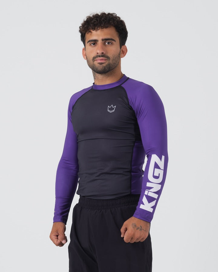 Rashguard À Manches Longues Kingz Ranked Performance V2 - Violet