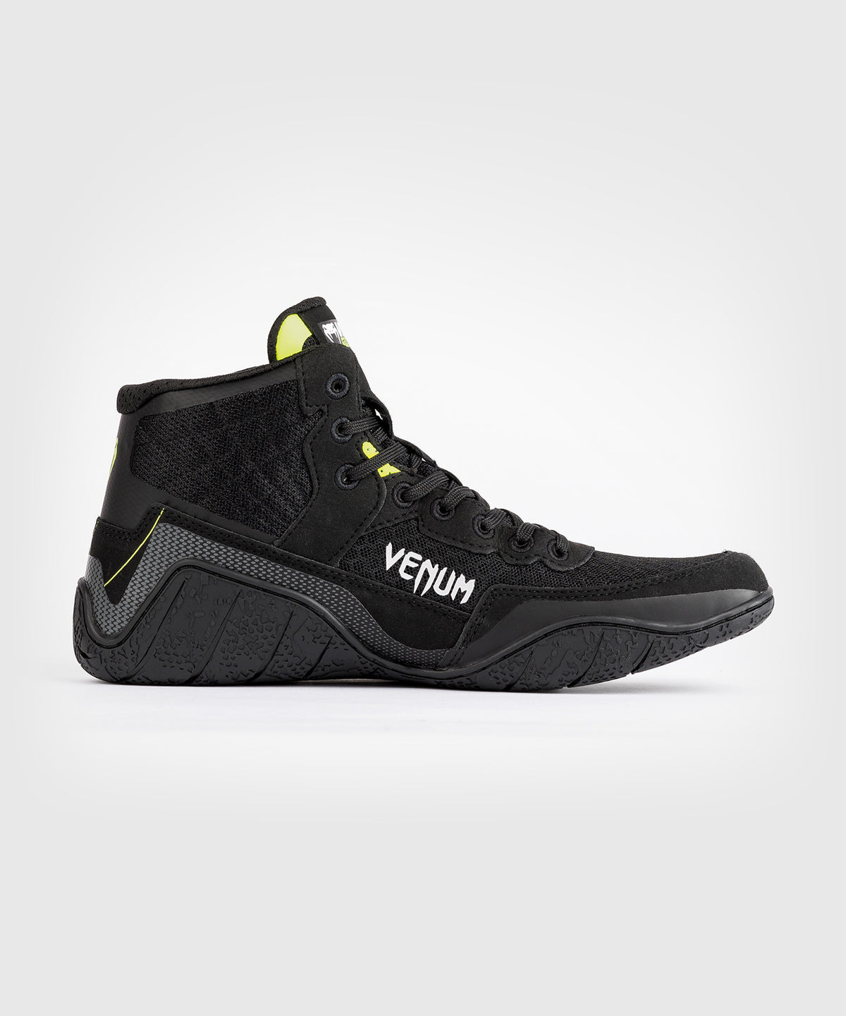 Venum Training Camp 4.0 Wrestling Shoes - Black/Neon Green