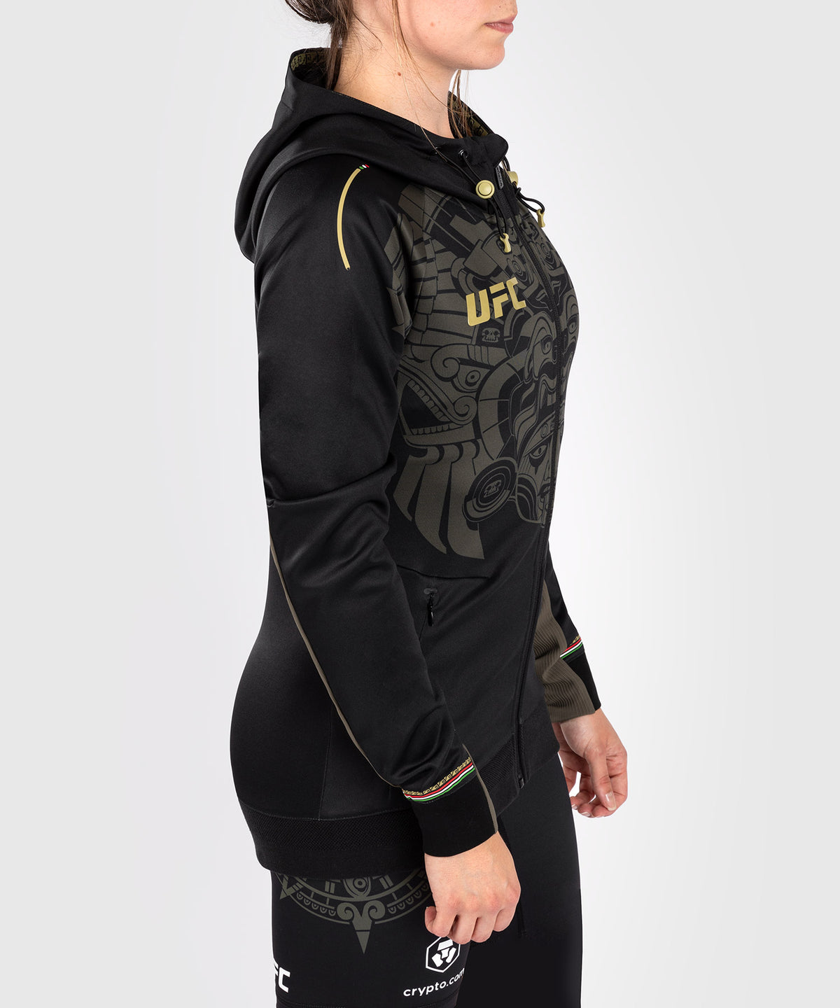 Noche UFC by VenumAuthenticr Fight Night Damen Walkout Hoodie - Schwarz