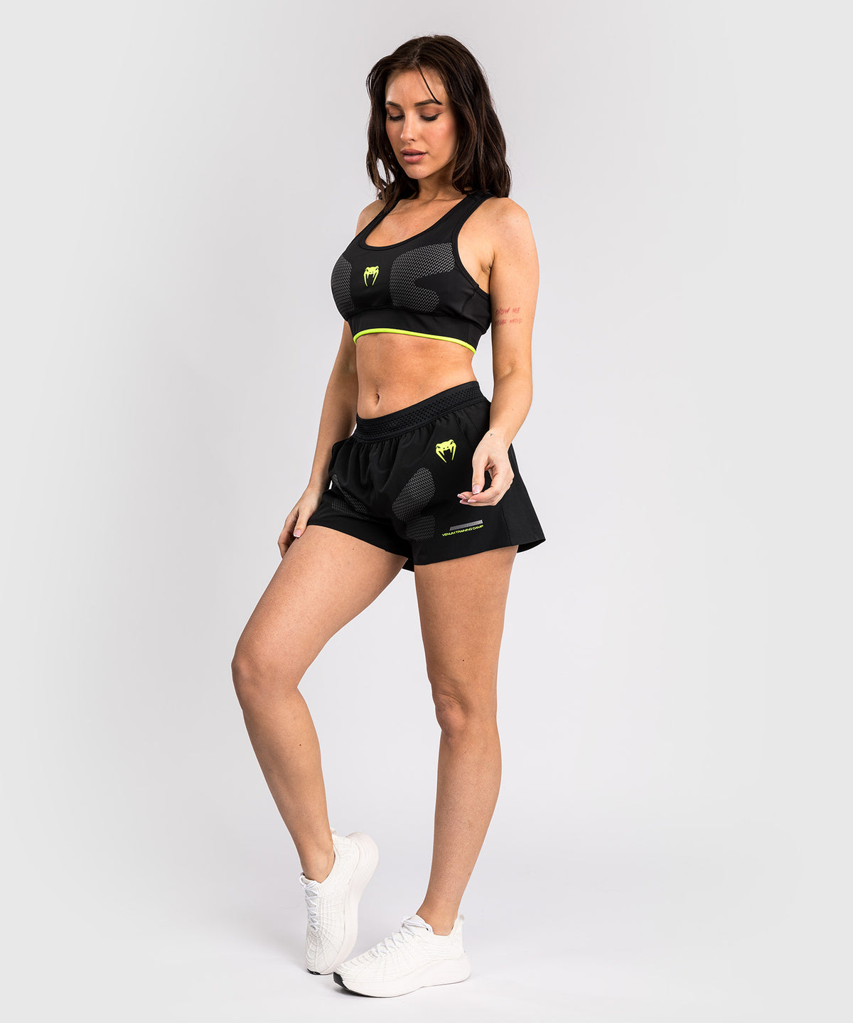 Venum Training Camp 4.0 Training Short - Black/Neon Green