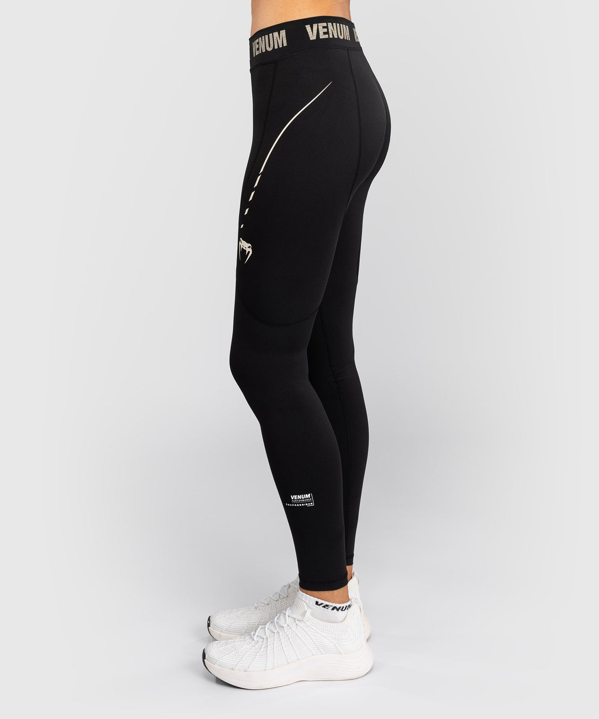 Legging Femme Venum Adrenaline – Noir/Ivoire