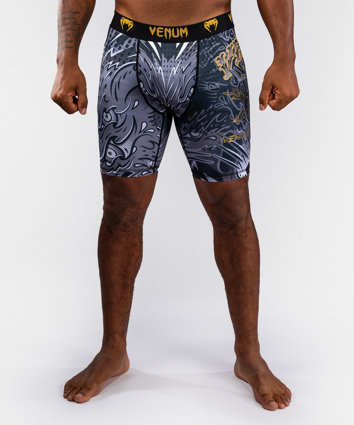Short de Compression Venum Wolf Atak – Noir/Gris