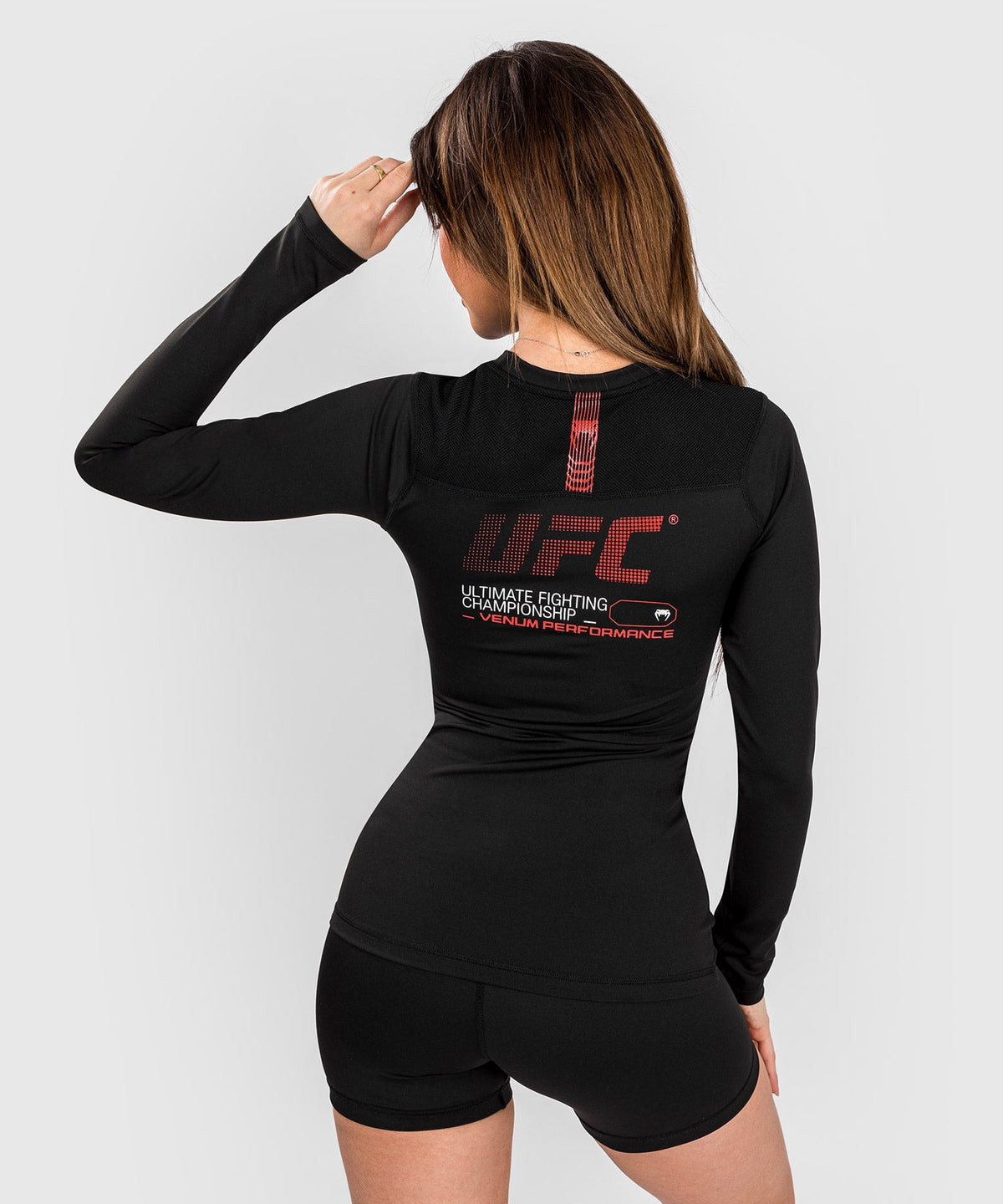 UFC Adrenaline by Venum Fight Week Langarm-Rashguard für Damen - Schwarz