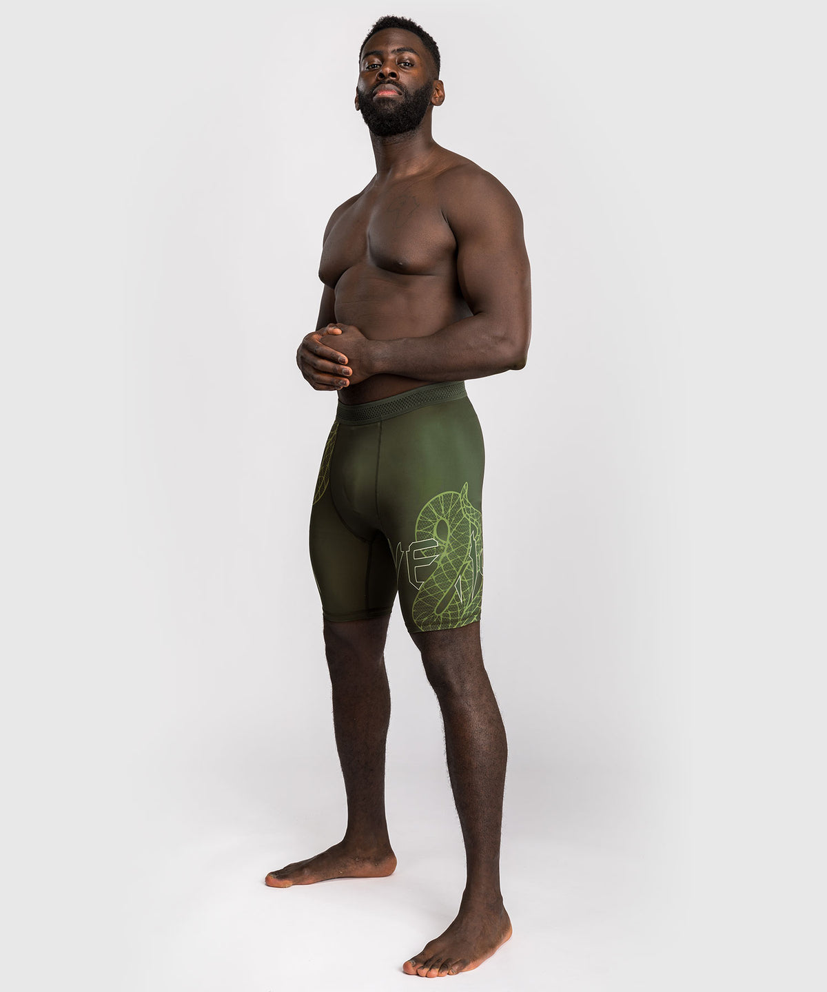Venum Serpenti Vale Tudo Shorts - Khaki/Bronze/Ivory