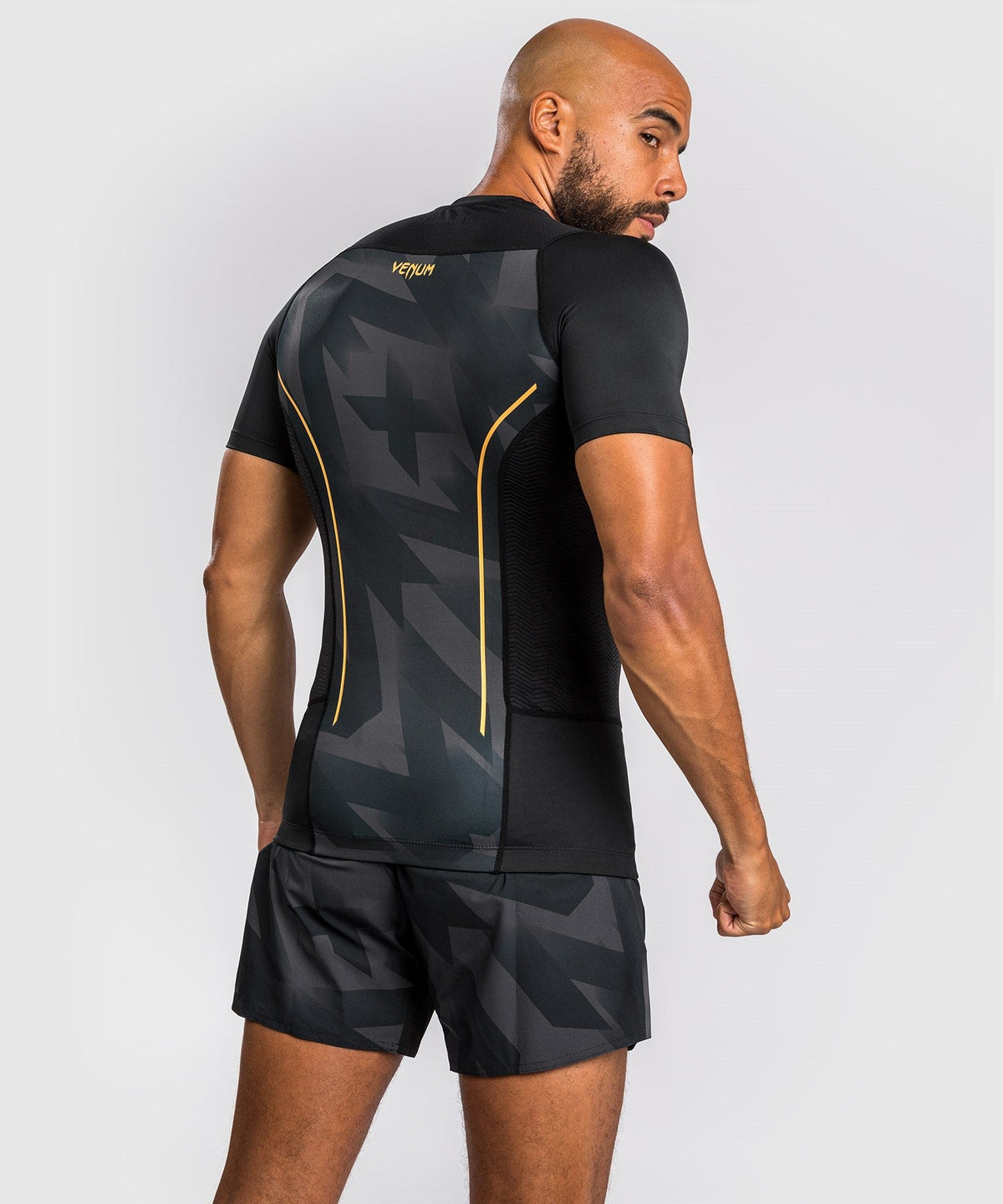 Rashguard Venum Razor - Manches Courtes - Noir/Or