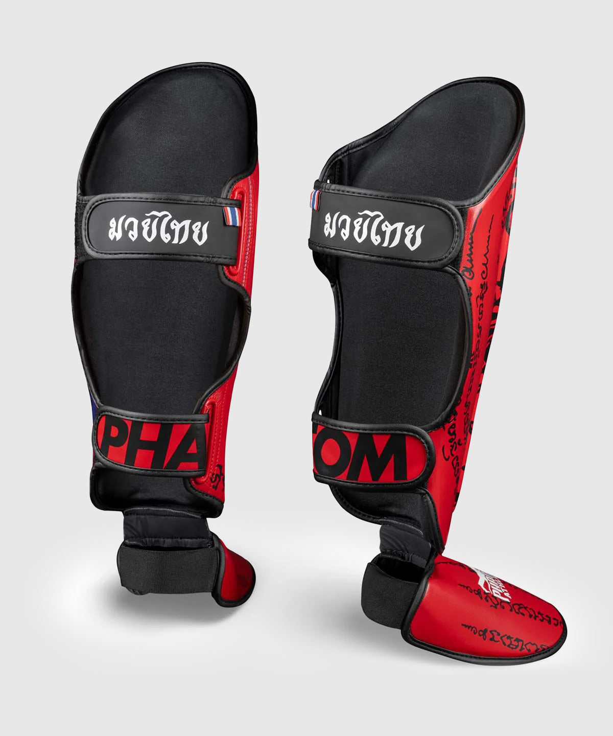 Protège-tibias Short de Muay Thai Phantom Athletics - Rouge
