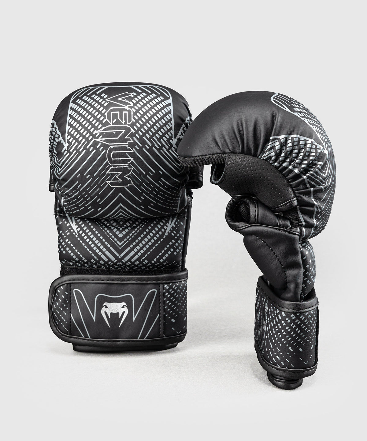 Venum Midnight Fury Gants de Sparring - Noir/Gris/Argent