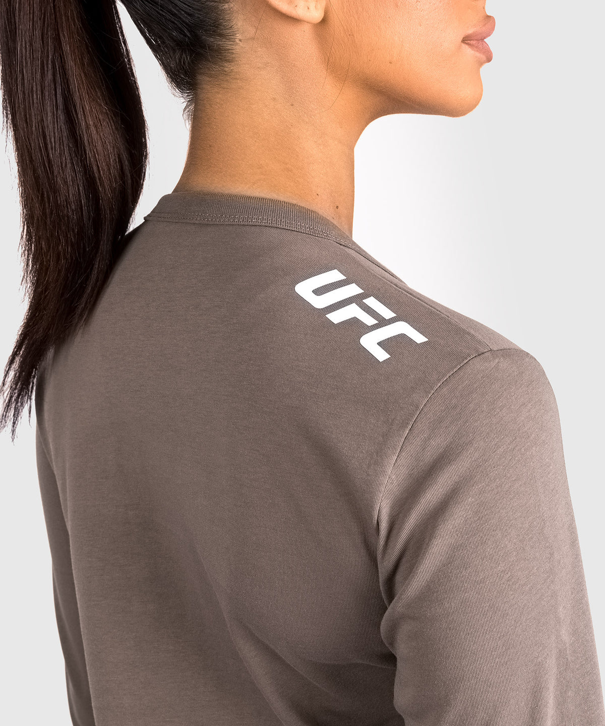 T-Shirt en Coton À Manches Longues pour Femmes UFC Adrenaline by Venum Fight Week - Bronze
