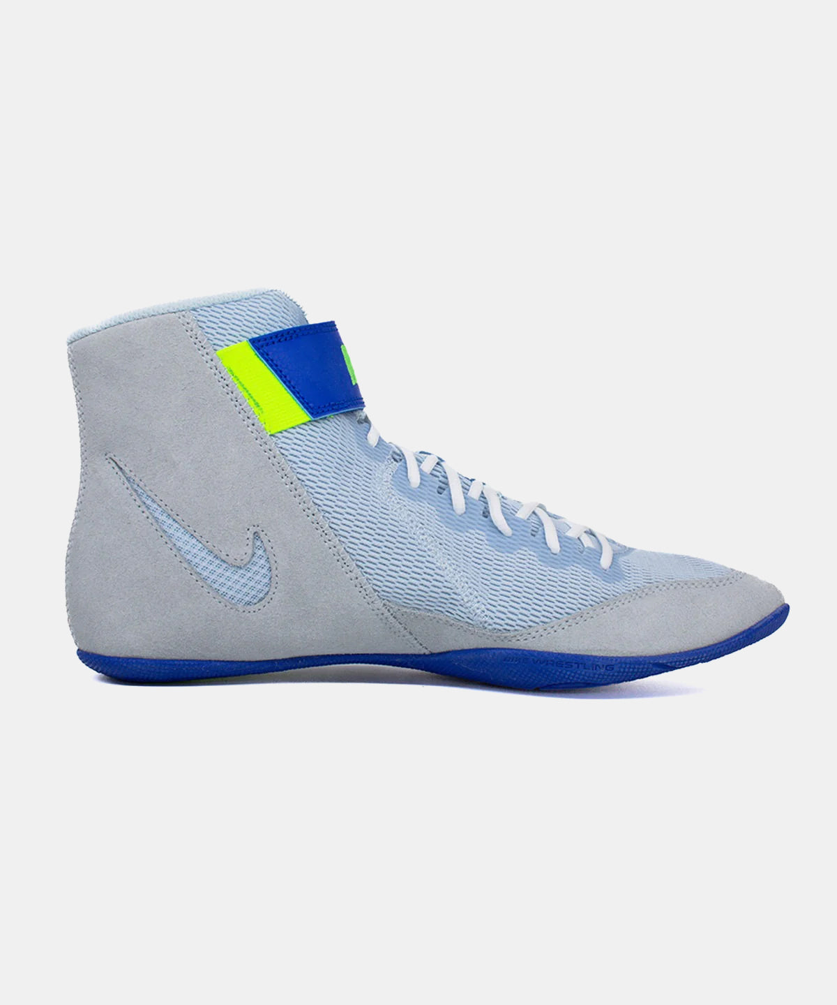 Nike Speedsweep VIII Wrestling Shoes - Grey/Blue/Neon