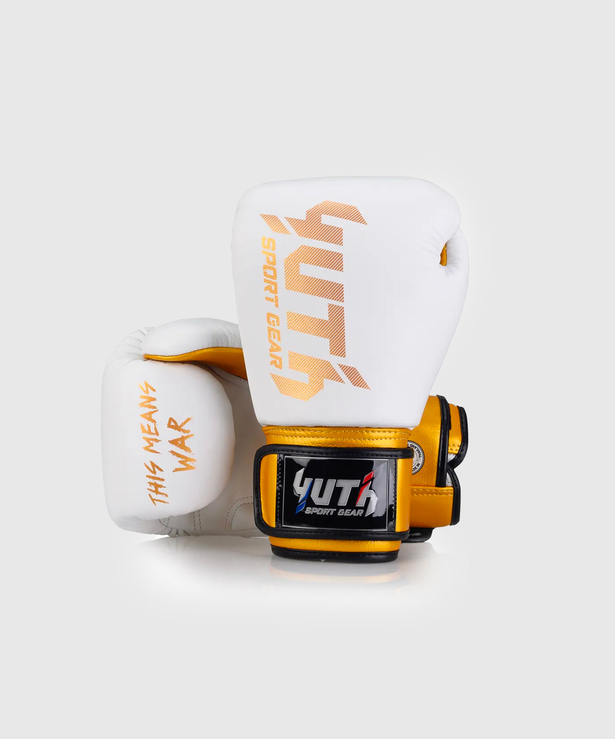 Yuth Gold Line Boxing Gloves - White/Gold