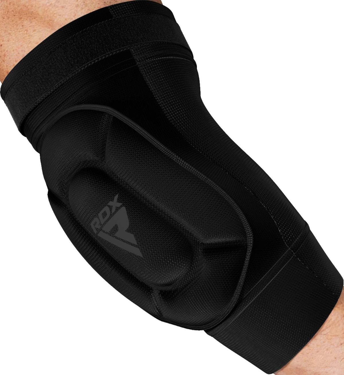 RDX Schaumstoff Ellenbogenschoner - Schwarz/Schwarz
