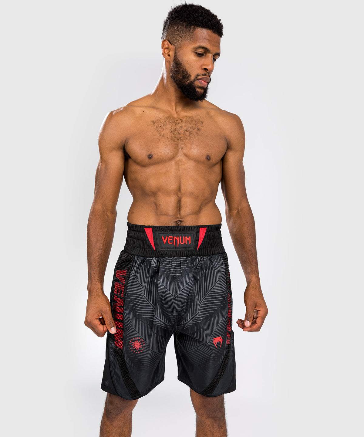 Pantaloncini da boxe Venum Phantom - Nero/Rosso