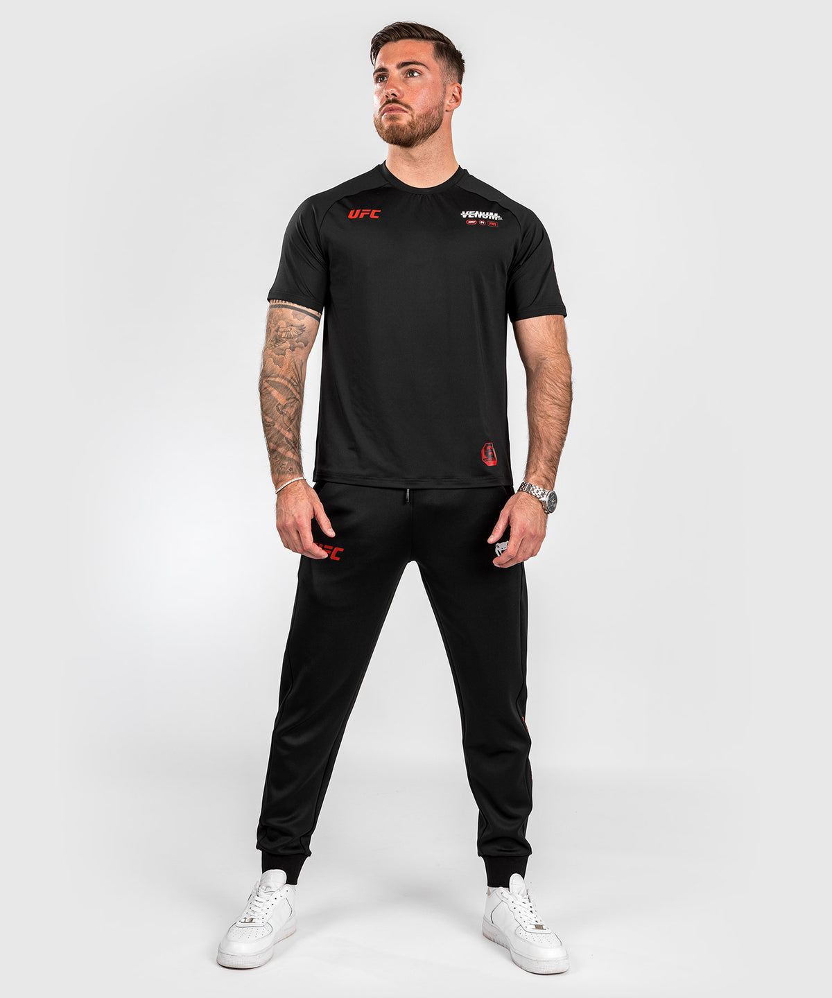 UFC Adrenaline by Venum Fight Week Dry-tech-T-Shirt für Männer - Schwarz