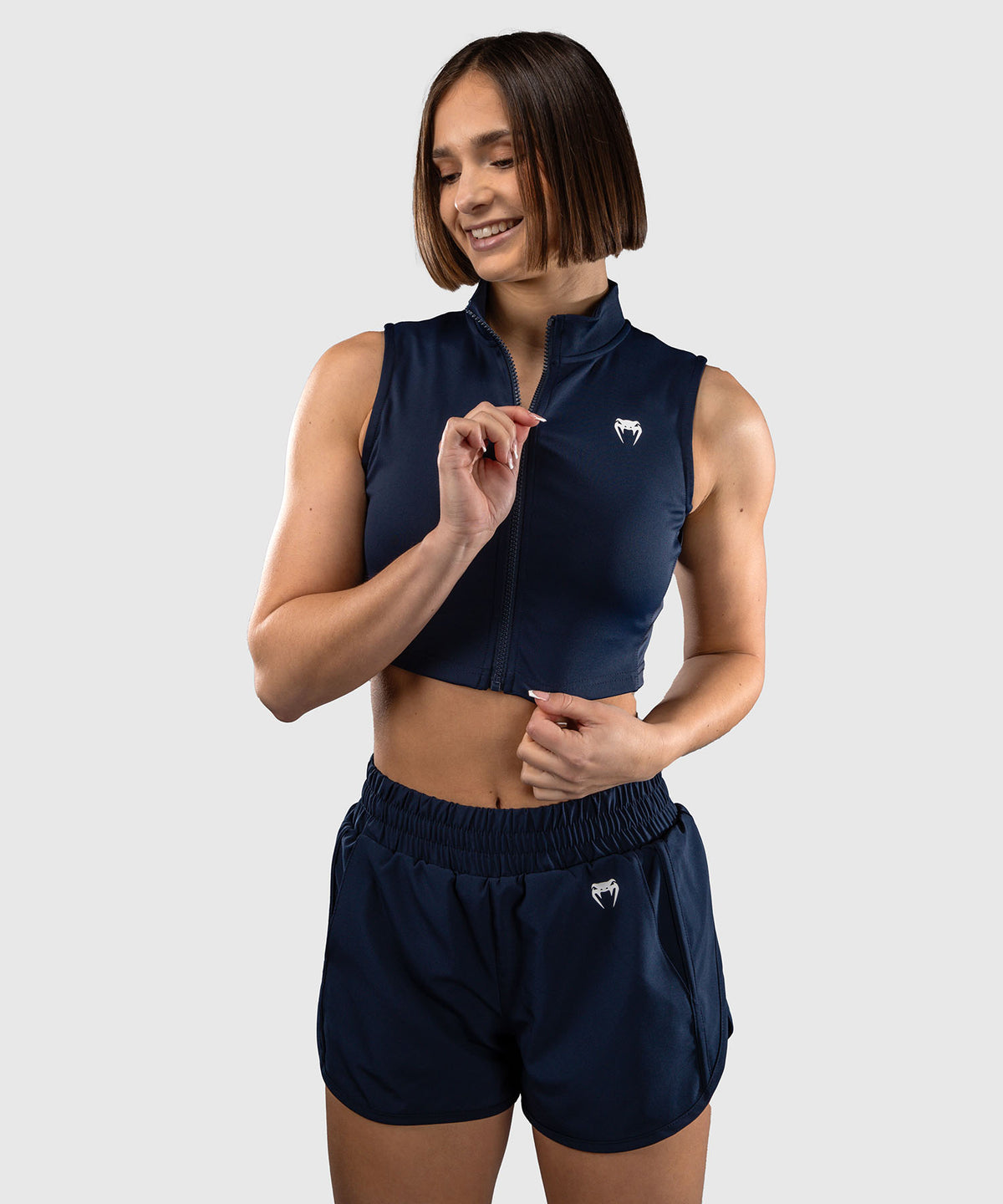 Venum Sculpt Shape Crop Top Da Donna - Blu Navy
