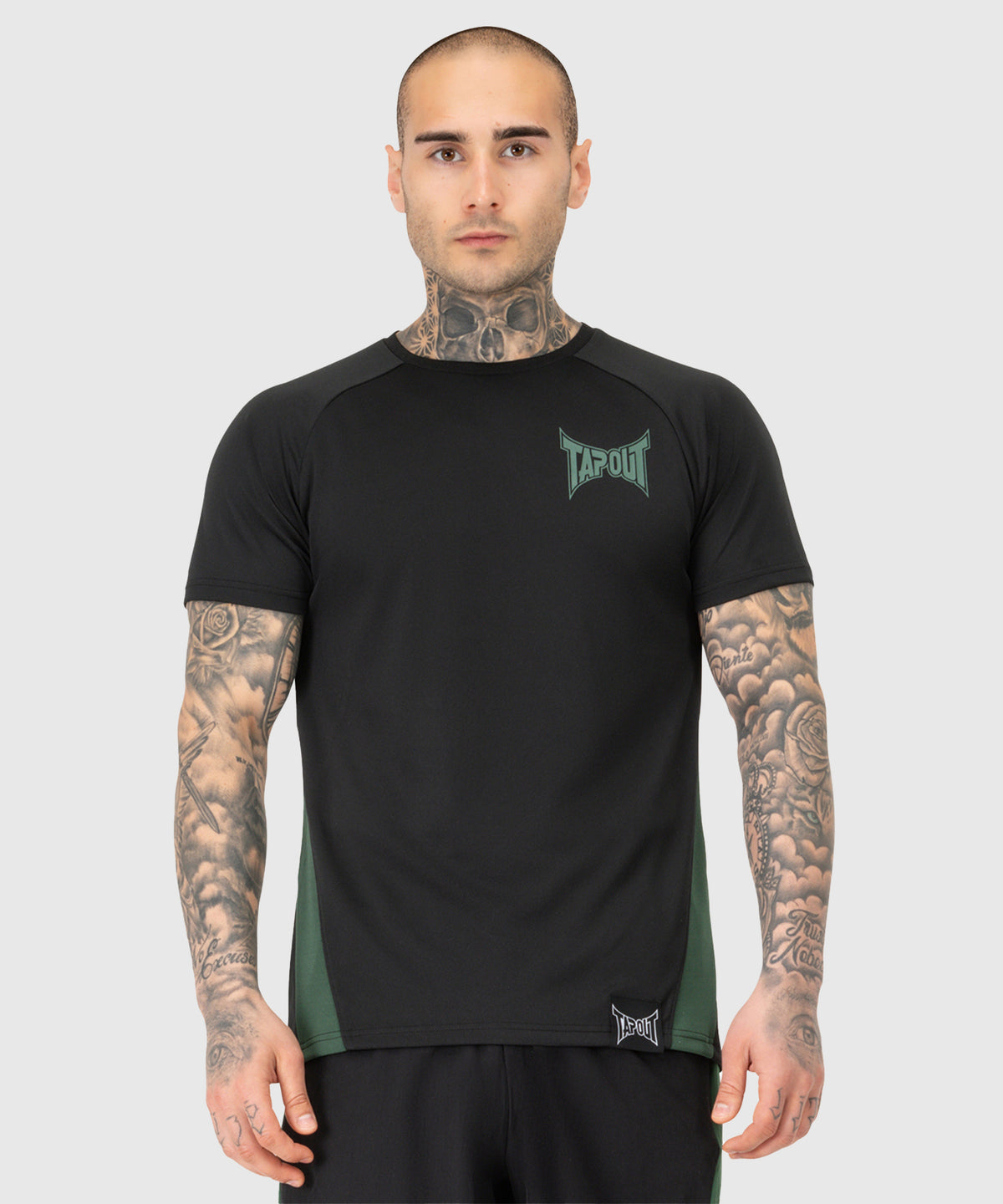 Tapout Training T-shirt - Nero/Verde