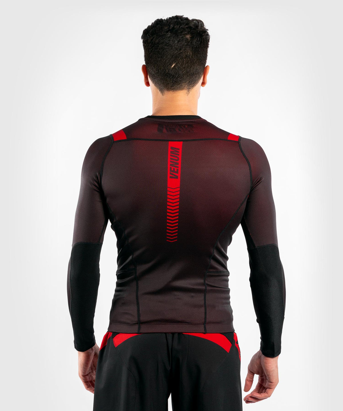 Venum No Gi 3.0 Kompressions-T-Shirt – Langarm - Schwarz/Rot