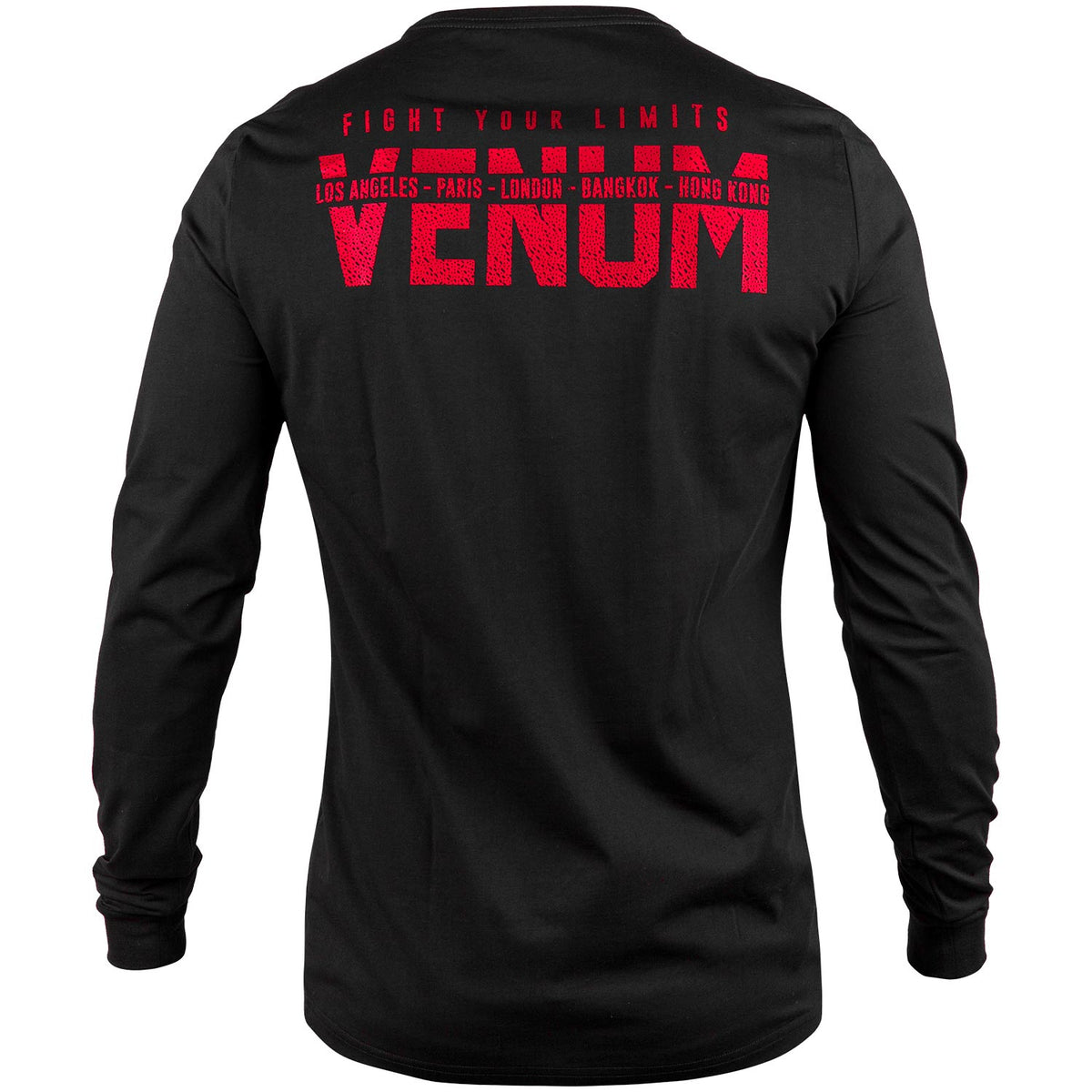 Venum Signature Langarm-T-Shirt - Schwarz/Rot