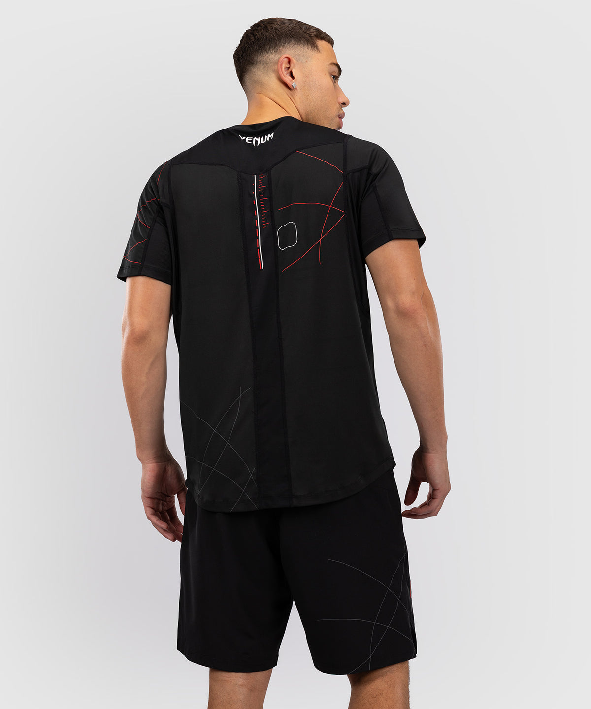 Venum Tactical XT Camiseta Dry Tech Hombre - Negra/Roja Fuego