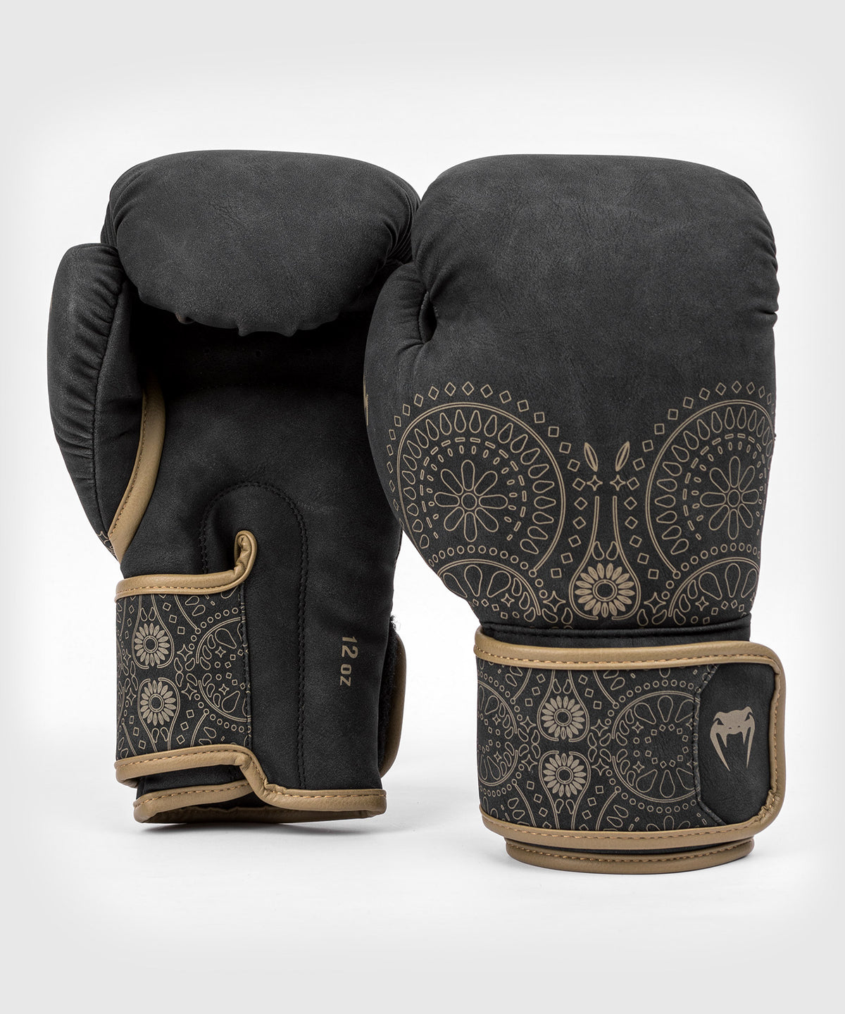 Venum Santa Muerte Dark Side - Guantes de Boxeo - Negro/Marrón