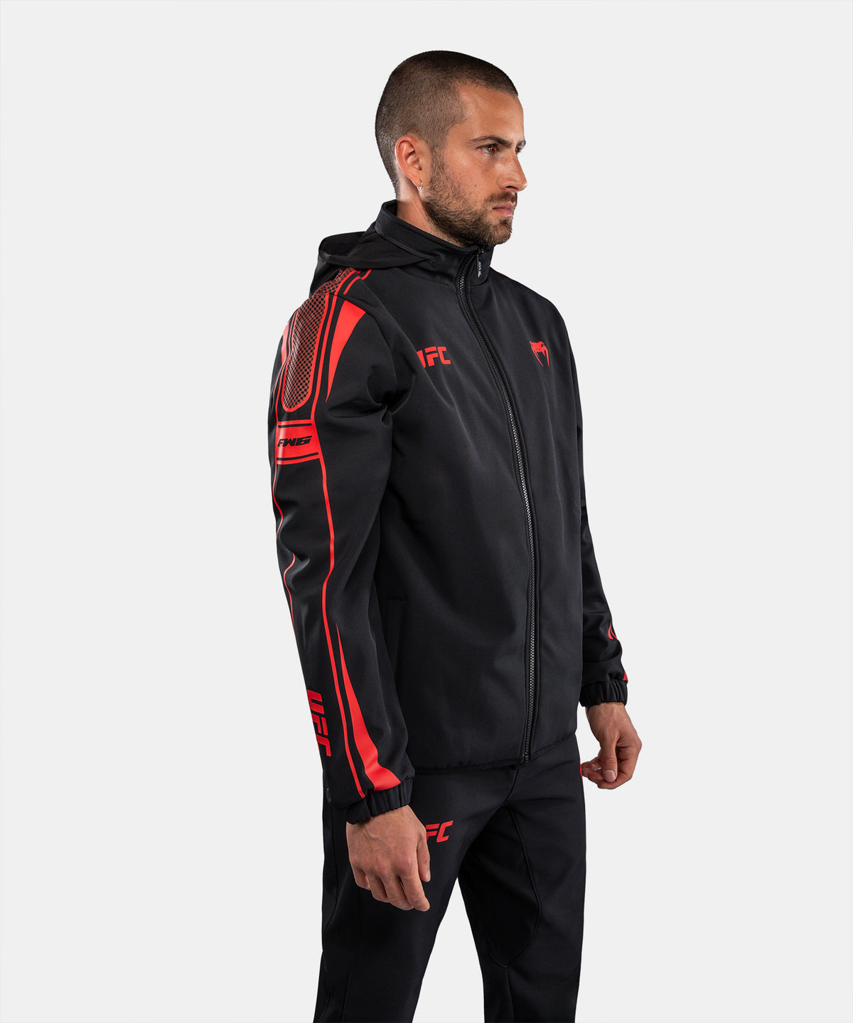 Sweat à Capuche Zippé pour Homme Venum UFC Unity by Venum Authentic Fight Week - Noir