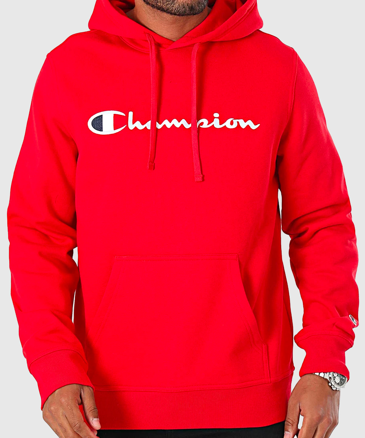 Champion Sudadera con Capucha – Rojo