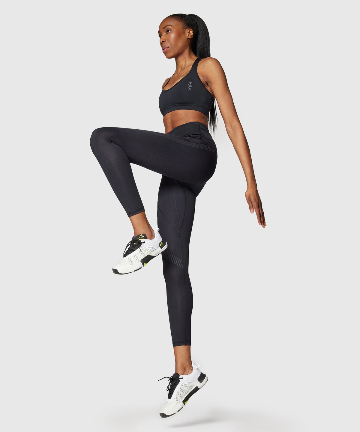 Champion At Athletic Leggings – Nero/Bianco