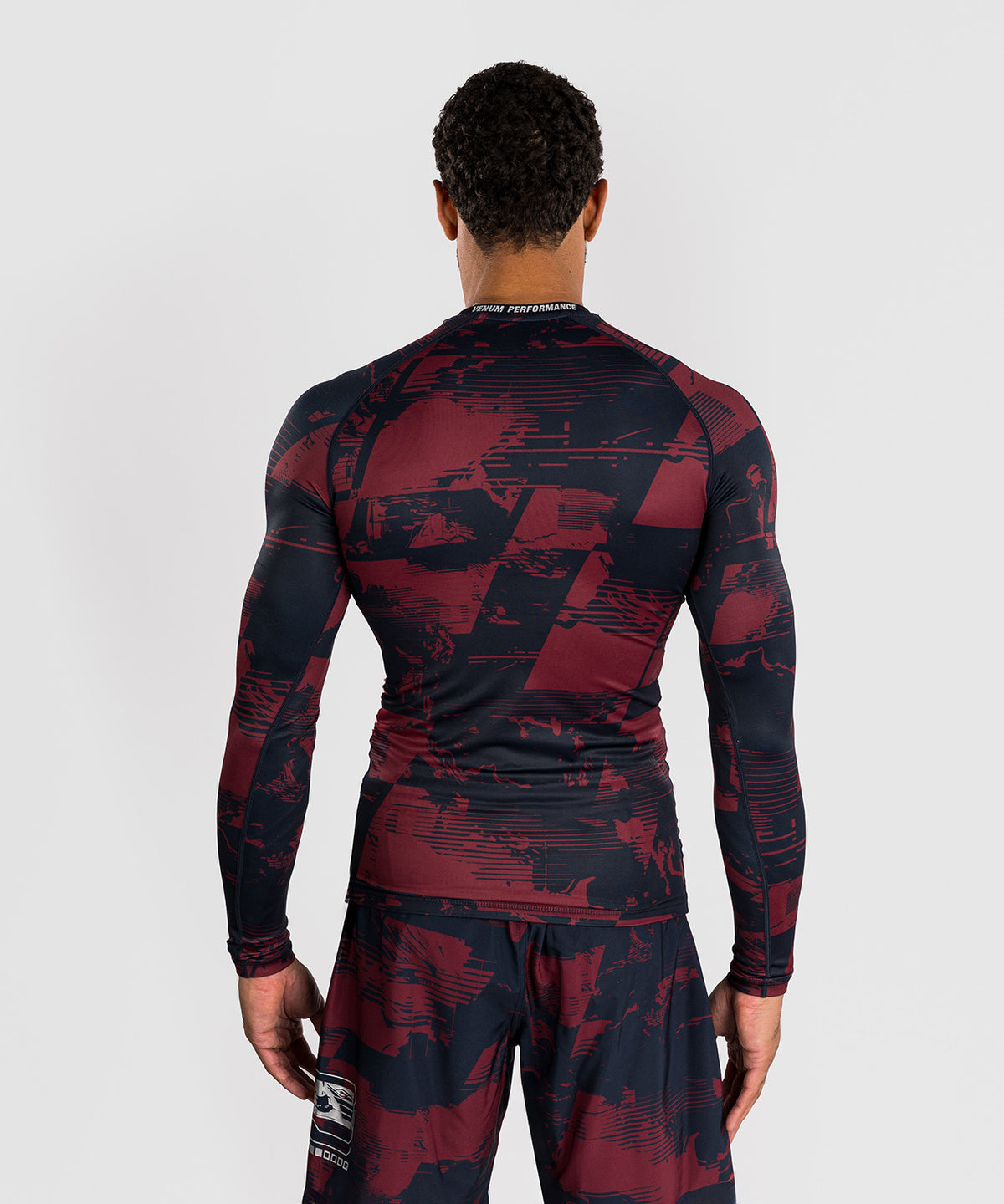 Men's UFC Zenith by Venum Burgundy Authentic Fight Week Performance Long Sleeve Rashguard
