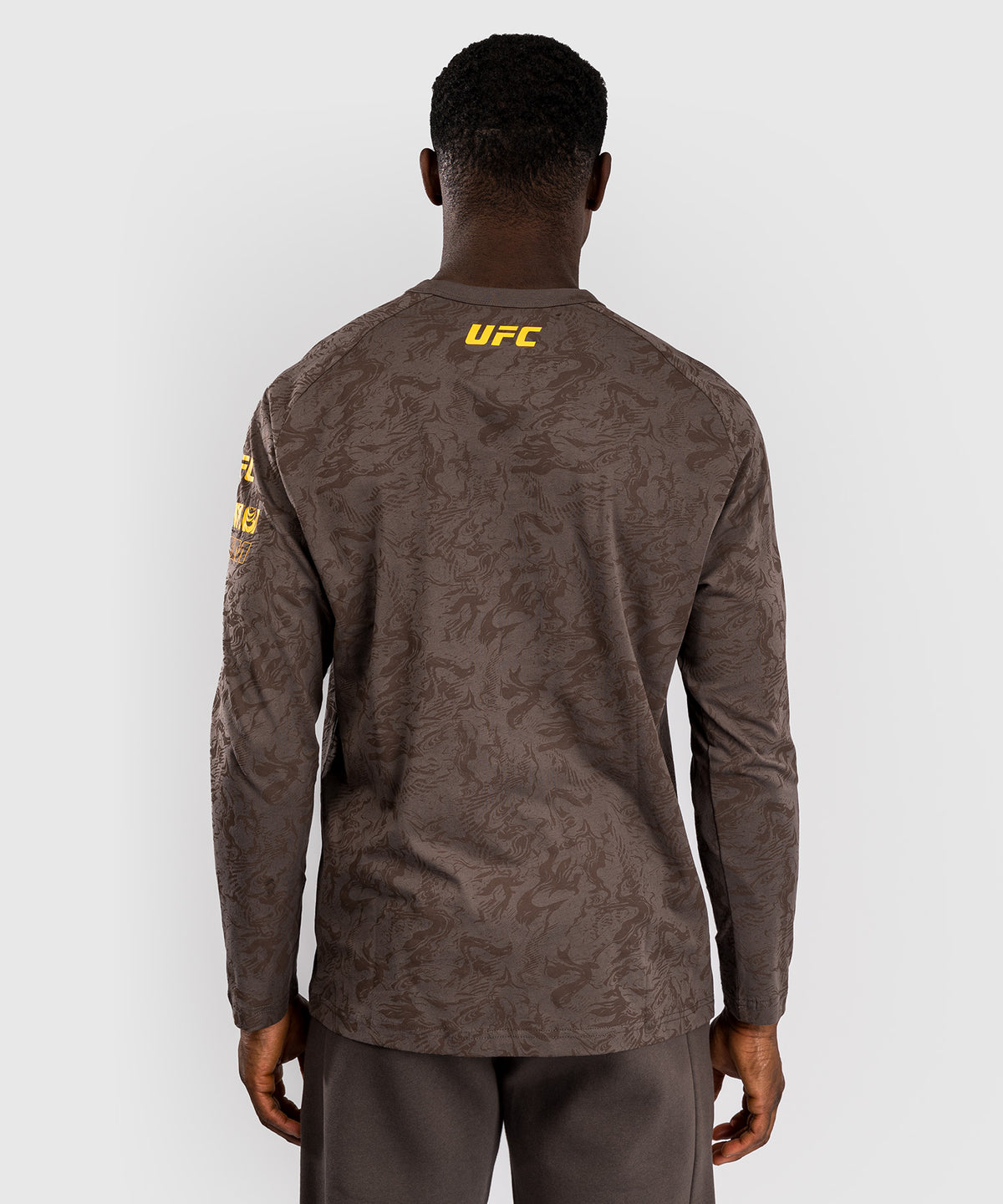UFC Fusion by Venum Fight Week Herren Langarm T-Shirt - Erdiges Braun