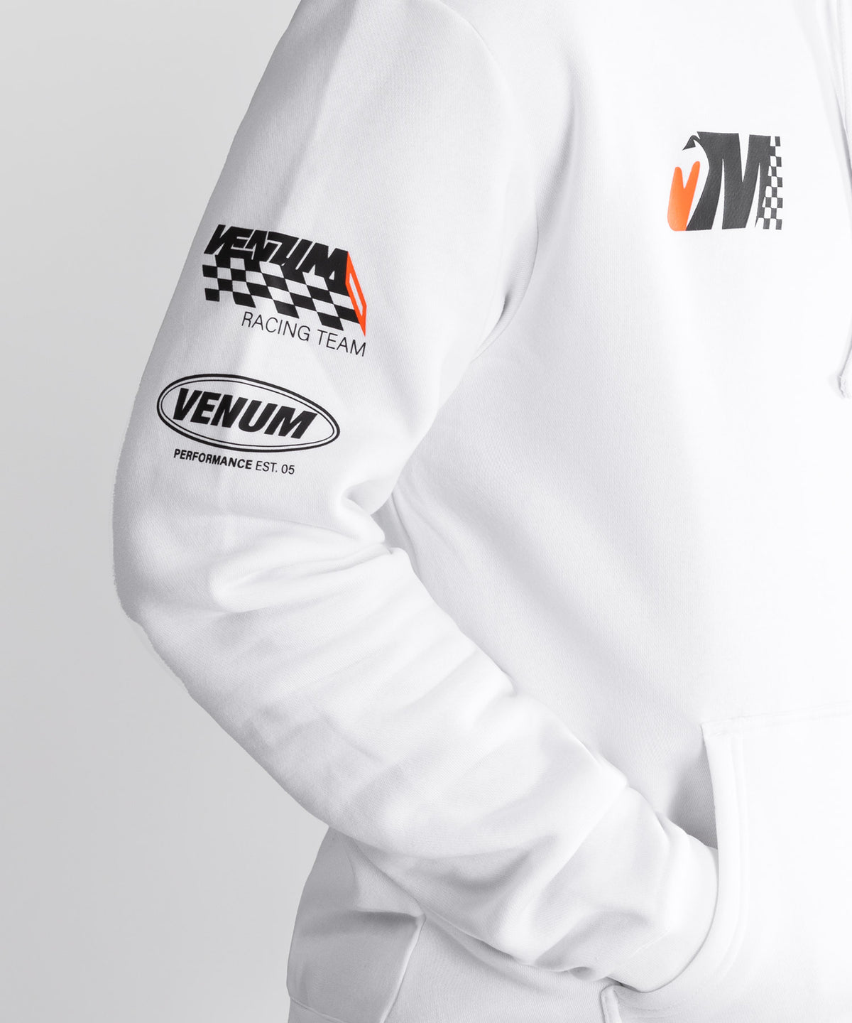 Venum Motorsport Hoodie - Schneeweiß