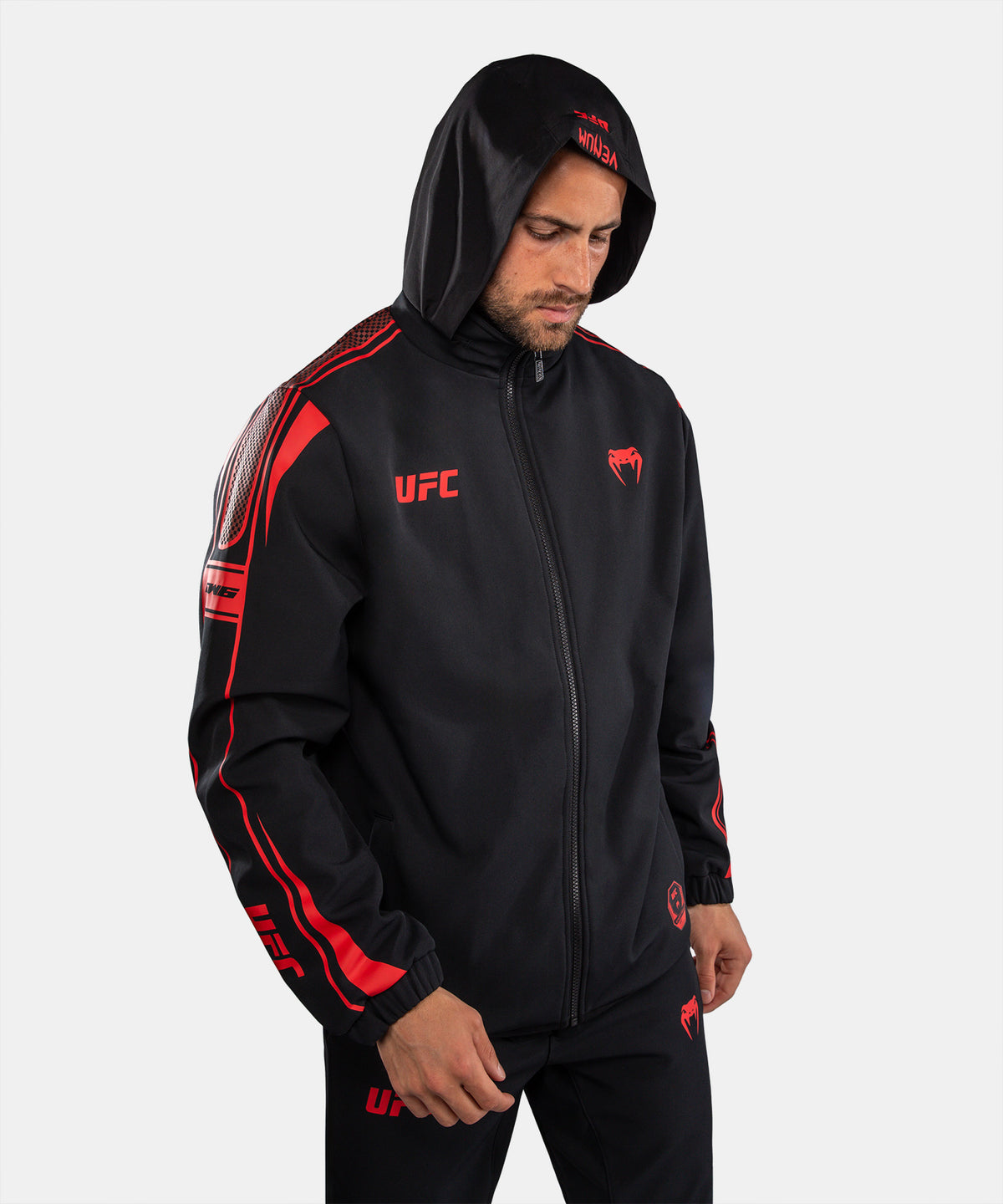Sweat à Capuche Zippé pour Homme Venum UFC Unity by Venum Authentic Fight Week - Noir
